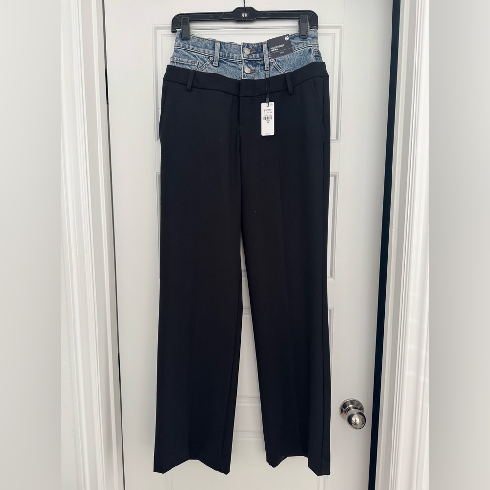 Express High Rise Women Jeans - Black and Blue